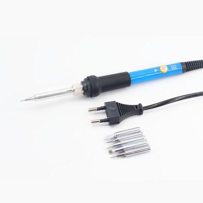 China Pencil Grip Euro 220V replaceable soldering tip 5 pcs, adjustable temperature electric soldering iron kit, soldering pen repair tool for sale