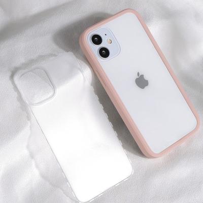 China Protect For iPhone 12 2021 New Design Liquid Silicone PC Protector Phone Back Cover For iPhone 12 Case for sale