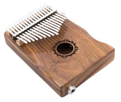 China Inch Kalimba Kalimba Electric Piano Musical Instrument Mahogany 17 Keys Electric Wooden Kalimba for sale