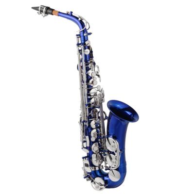 China Educational Blue Color Alto Saxophone Alto Saxophone Woodwind Instrument /Wholesale China Alto Saxophone for sale