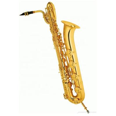 China Gold Lacquer Instrument Baritone Sax For China Saxophone Woodwinds for sale