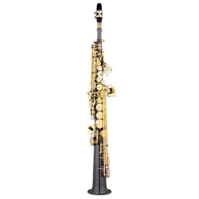 China Professional Chinese Low Price Good Quality Black Nickel Soprano Saxophone Educational for sale