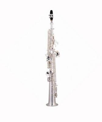 China Silver Plated Professional Instrument Silver For Woodwind Plated Upright Soprano Saxophone for sale