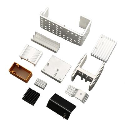 China OEM Custom Aluminum Radiator Parts Electronics Electronics Plate Aluminum Stamping Heatsinks for sale