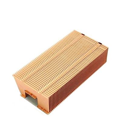 China Aluminum Customized Copper Stacked Fin Heat Sink , Stacked Fin Heat Sink for sale