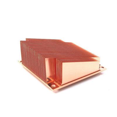 China OEM Custom Aluminum Heatsink Parts Electronics Aluminum Plate Copper Stamping Heatsink for sale