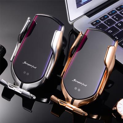 China 2020 Wholesale New Product Phone Holder Qi R2 10W Car Charger For Iphone For Sansung Qi Wireless Car Charging Stand for sale