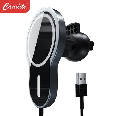 China Wholesale 2021New Magnetic Qi Caridite Car Charger Phone X6 Holder 15W Qi Wireless Charging Fast Charger For Iphone Drop Shipping for sale