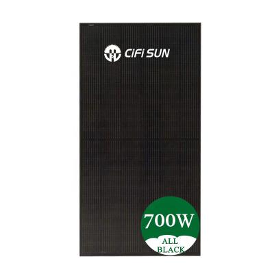 China Class A CiFi Sun Solar Panel 395W 400W 405W 410W 550W 72 Full Black Cells Solar Photovoltaic Module All Black Solar Panels for sale