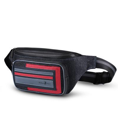 China New Water Proof Men's Waist Bag Cycling To Accept Customized Bags Mens Chest Daily Casual Sport Denim Cross Body Bag For Men for sale