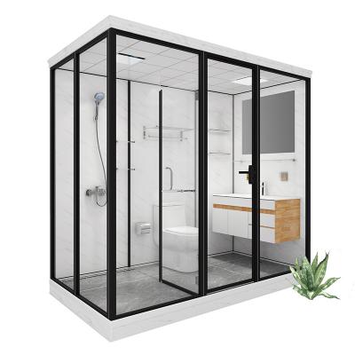 China YL896-F8 Modern Factory Made Customized Walk In Hotel Bathroom Pods With Wall for sale