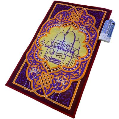 China Large Flower Embroidery Baby Kids Children Islamic Prayer Soft Padded Electronic Carpet Study Size Soft Wholesale for sale