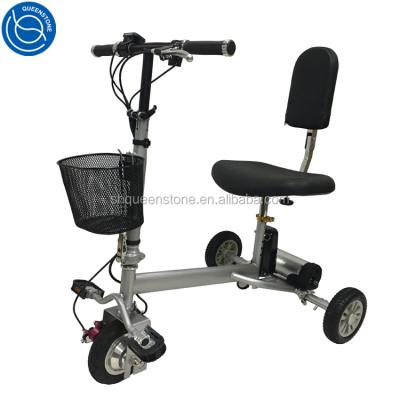 China Outdoor unisex use disabled 3 wheel electric tricycle foot scooter car made in China for sale