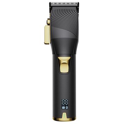 China New Design Car Ningbo Factory Logo LCD Display Man Custom Rechargeable Electric Hair Clipper Barber Professional Trimmer Clippers Cordless for sale