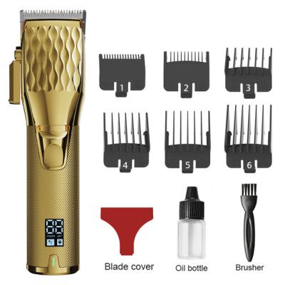 China Barber Professional Men Metal Gold Trimmer Car Hair Shaving Machine Electric Cordless Haircut Cutting Machine for sale