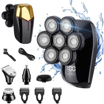 China New Multifunctional Twin Blade Head 7D Nose Hair Trimmer Waterproof 5 In 1 Grooming Razor Kit Shaver Electr Men Electric for sale