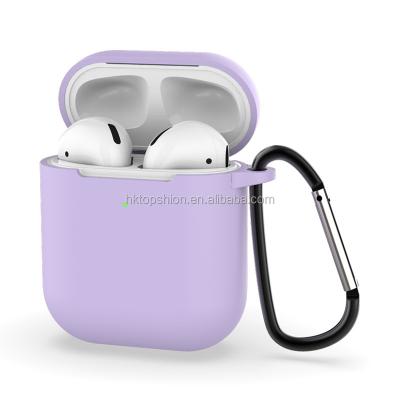 China Portable Super Slim Airpod Case Replacement Silicone Accessories Cover Case For Key Chain Airpods 1 2 for sale