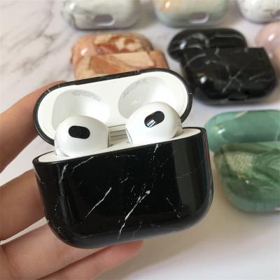 China Fully Protective Creative Marble Design Hard PC Case For AirPods 3 2021 for sale