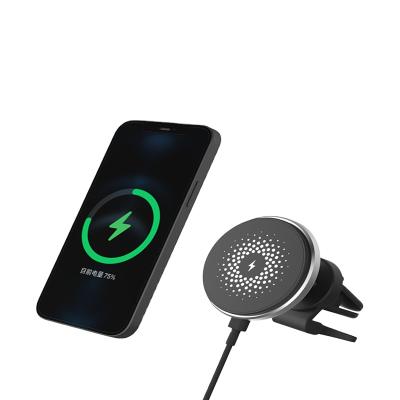 China Magnetic Fast Charging Fast Charging Car Charger Alloy Alloy Car Wireless Charger for iphone13 series car wireless charger for sale