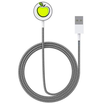 China Hot Fast Charging Alloy Case Type-C Nylon Braided Magnetic Wireless Charger For Apple Watch 7 SE Watch Magnetic Wireless Charger for sale