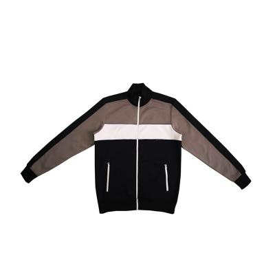 China Viable Customize Zipper Fashion Tracksuit Opening Side Pockets Men Jacket Coat Slim Sweatsuit for sale