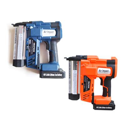 China Versátil 18V Brad Nail Gun Pneumático Pistola Nails Stapler para diversas aplicaciones en venta