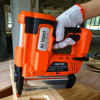 China 2 in 1 Cordless Nail Gun Staple Gun Max Magazine Capacity for Industrial Applications for sale