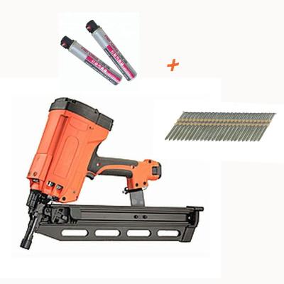 China Max Nail Length 3 1/2in Russia's Top Gas Framing Battery Nail Gun With 165 Fuel Cell for sale