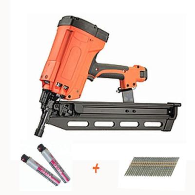 China 21 Degree Gas Framing Nailer 9021 with Gas Cartridge and 75 Nail Magazine Capacity for sale