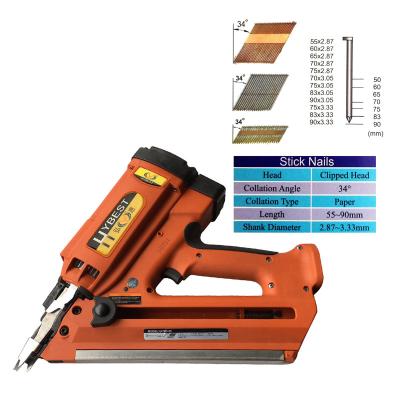 China Precision and Convenience with Cordless Framing Wood Nail Gun Max Length 2 1/2IN for sale