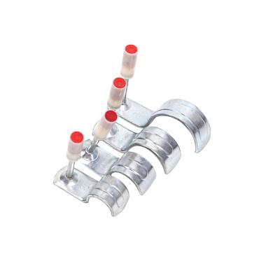 China Smooth Shank 16mm 20mm 25mm Decoration Water Pipe Nail Concrete Ceiling Nail Clamp Pipe Adjustable for sale