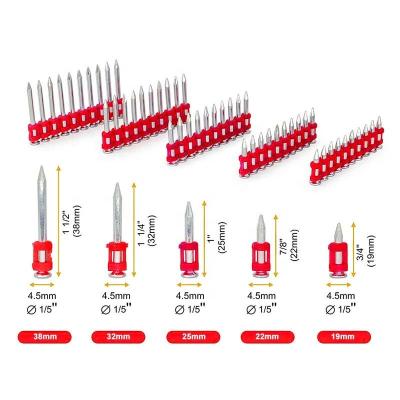 China Refuerzo de la pared de hormigón con el gas estándar de la ISO Pinos de hormigón clavos en el envío rápido en venta