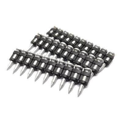 China Fluted Shank Steel Reinforced Concrete Nails 19mm 22mm Point Pin Fasteners for Gas Pins for sale