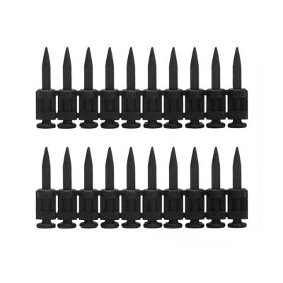 China Reinforced Black Steel Drive Pins for Concrete Gas Pins in High Hardness Construction for sale