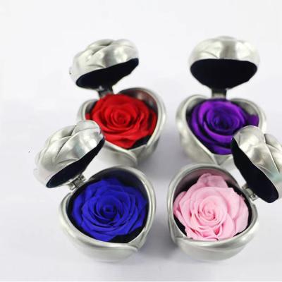 China Fashion Valentine's Day Mothers Day Birthday Gift Immortal Flower Colorful Rose With Box For Girlfriend Women Wife Gifts for sale