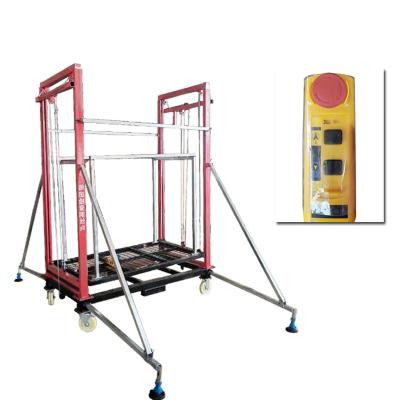 China Industrial Manufacturers Direct Sales Automatic Working Electric Scaffold Lift Platform for sale