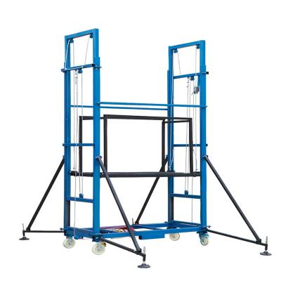 China Industrial 2m Electric lifting scaffolding with CE for Paint the wall can load capacity 500kg for sale