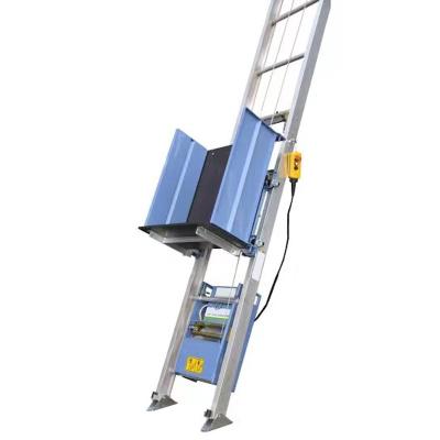 China Folding Ladders Hot Sale Aluminium Safety Install Ladder Lift Lift Solar Panel to Roof for sale