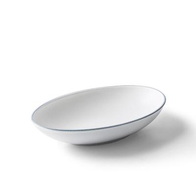 China Stored Oval Steamed Single Bowl Tableware Set Large Household Dinner Plate Fish Dish Dish Dish Bowl for sale