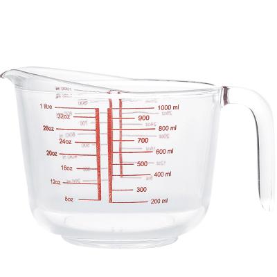 China Amazon Glass Sustainable Hot-selling Measuring Cups With Graduated Home Measuring Baking Flour Milk Cold Water Heat Resistant Cups for sale