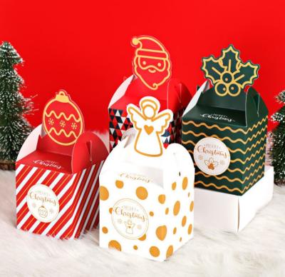 China Christmas Eve Christmas Gift Box Christmas Chocolate Apple Candy Packaging Box Recyclable Custom Mystery Box for sale