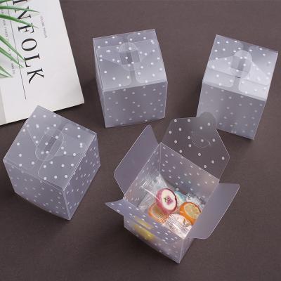 China Recyclable Wholesale PVC Plastic Candy Boxes Display Wedding Birthday Halloween Party Kids Candy Box Gift Packaging Clear Window Candy Box for sale