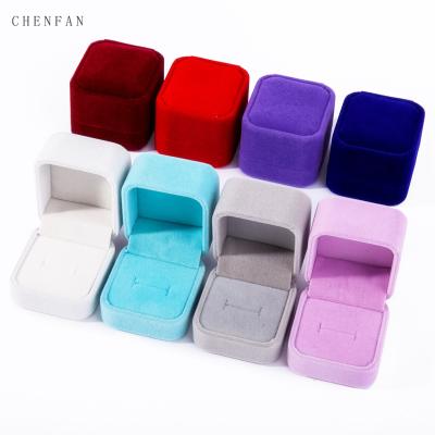 China Wholesale Modern Premium Black Luxury White Velvet Flip Gift Packing Box Jewelry Jewelry Box for sale