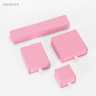 China Wholesale Cheap Eco-Friendly Luxury Jewelry Accessories Box Ring Earring Cardboard Trinket Box Custom Jewelry Drawer Jewelry Box With Pocket Rose Jewelry Box for sale