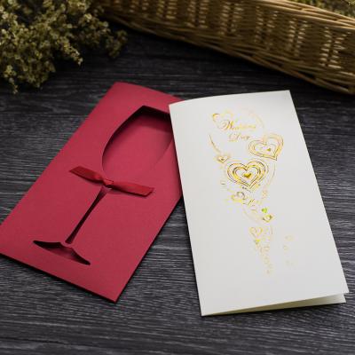 China Custom Cheap Nepali Chinese Elegant Invitation Letter Invitation Letter Wedding Europe Wedding Cards Luxurious Wedding Cards Invitation for sale