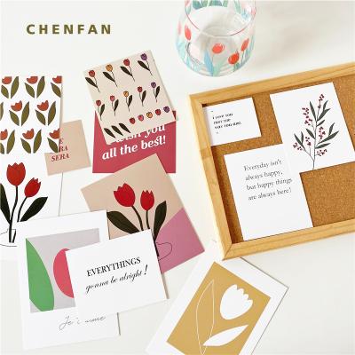 China Handmade Creative Stationery Writing Shopping Postcards Custom Recycled Vintage Postcards for sale