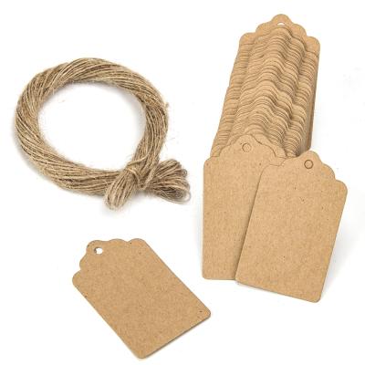 China Sustainable Custom Branded Garment Hanging Tags Garment Printing Tags With Hemp Twine for sale