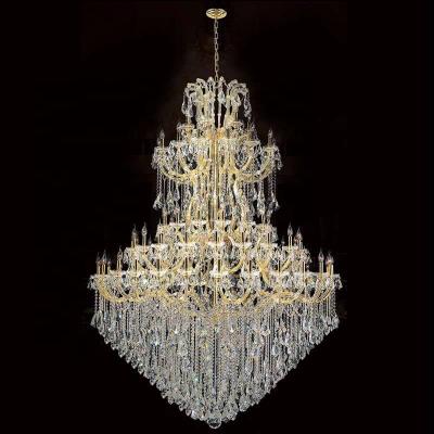 China Maria Theresa Traditional Duplex Villa Chandelier Vintage Style Lighting Decorative Crystal Chandelier for sale