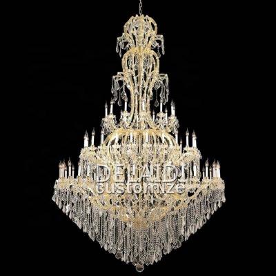 China Hot Selling Traditional Italian Led Crystal Chandelier k9 Lighting Maria Theresa Luxury Crystal Chandelier For Living Room for sale