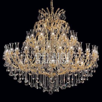 China Traditional Italian led crystal chandelier k9 Maria Theresa extra large luxury ceiling chandeliers for sale